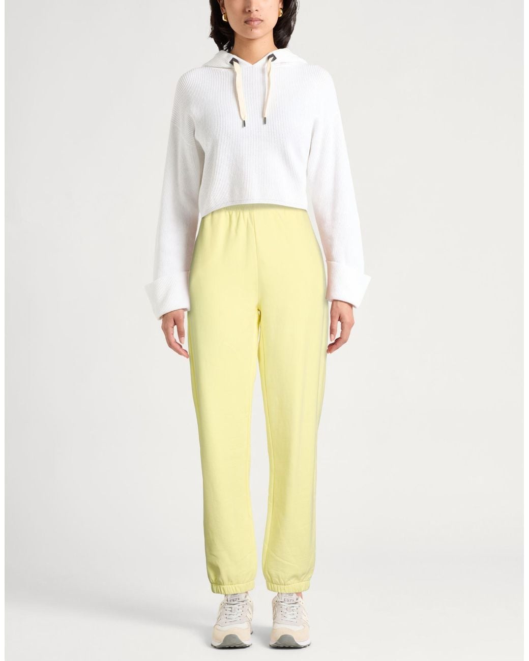 Patrizia Pepe Yellow Pants Cotton