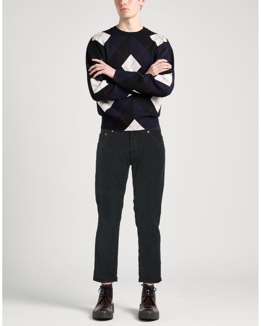 PT Torino Black Pants for men