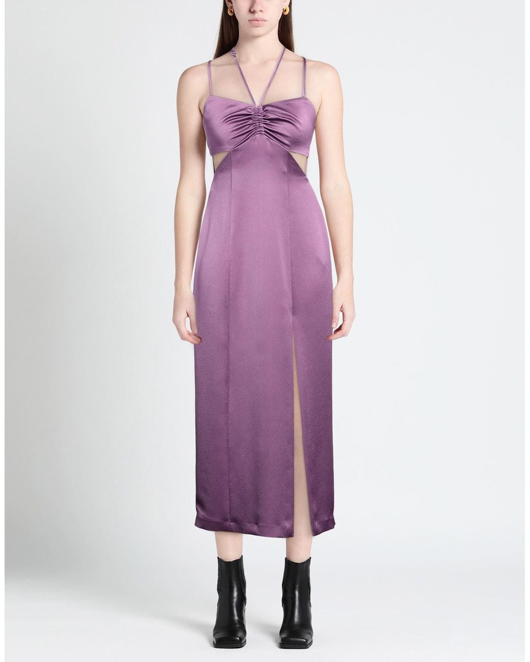 IRO Purple Midi Dress Polyester