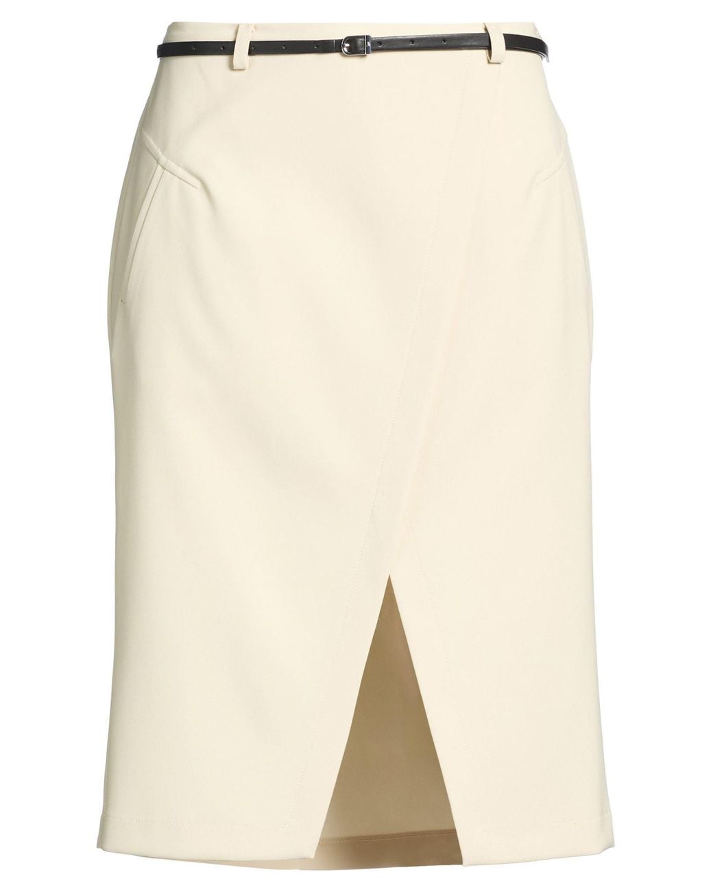 Patrizia Pepe Natural Midi Skirt
