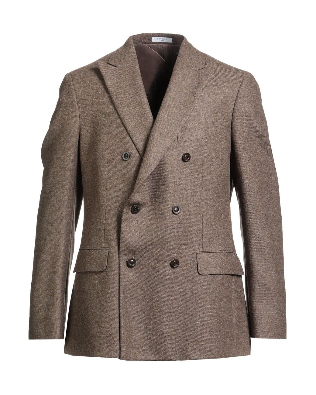 Boglioli Brown Blazer Virgin Wool for men