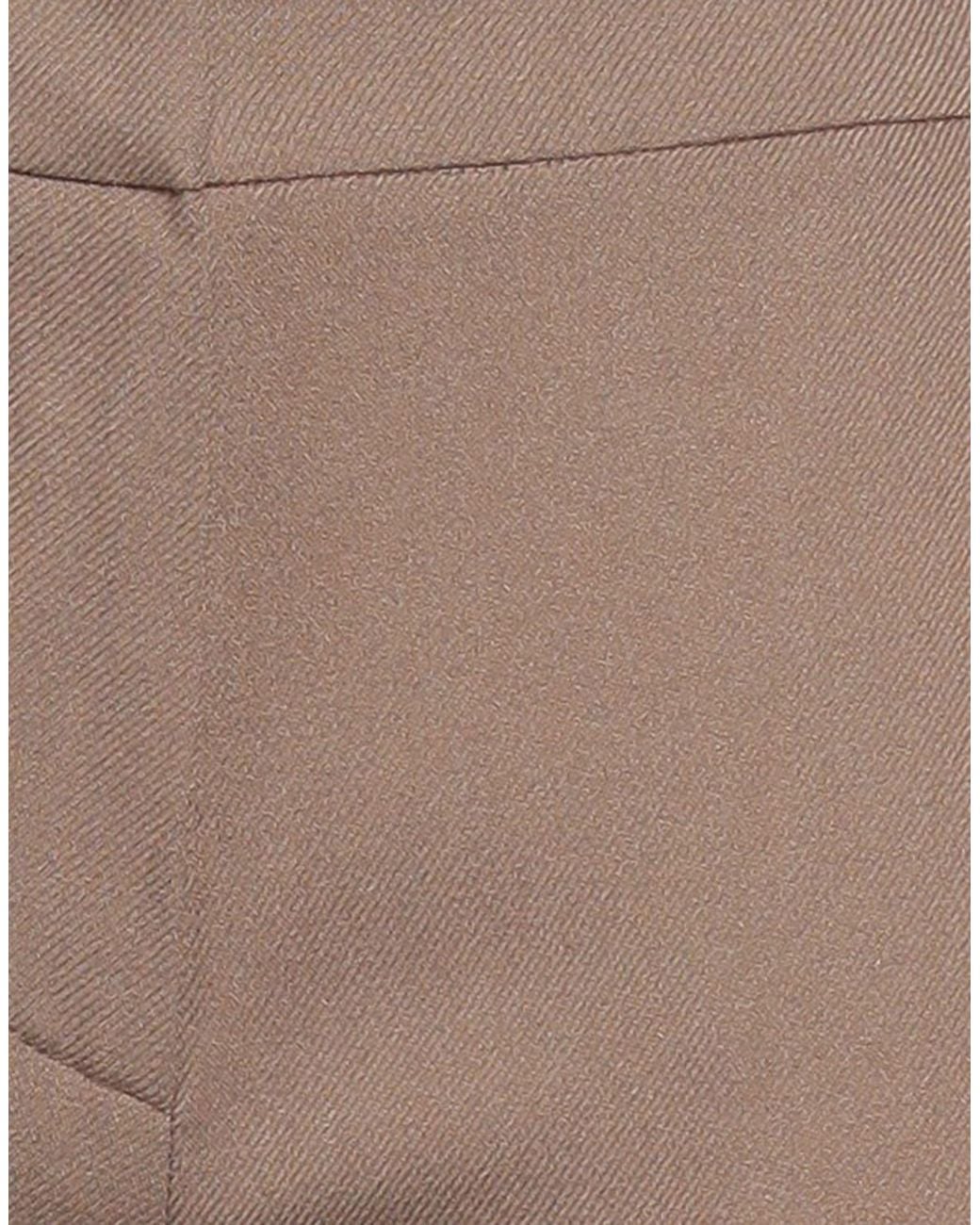 Alysi Brown Pants Viscose, Wool