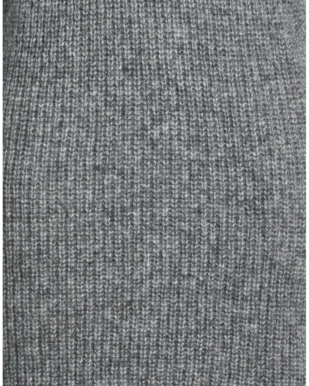 Alanui Gray Mini Dress Alpaca Wool, Polyamide
