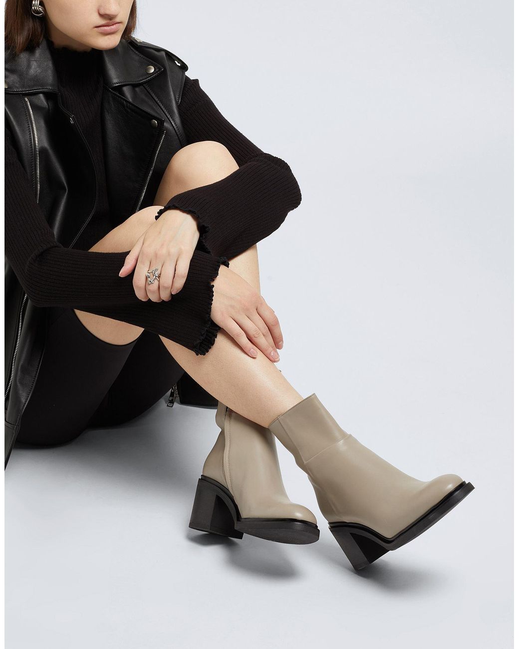 8 by YOOX White Ankle Boots