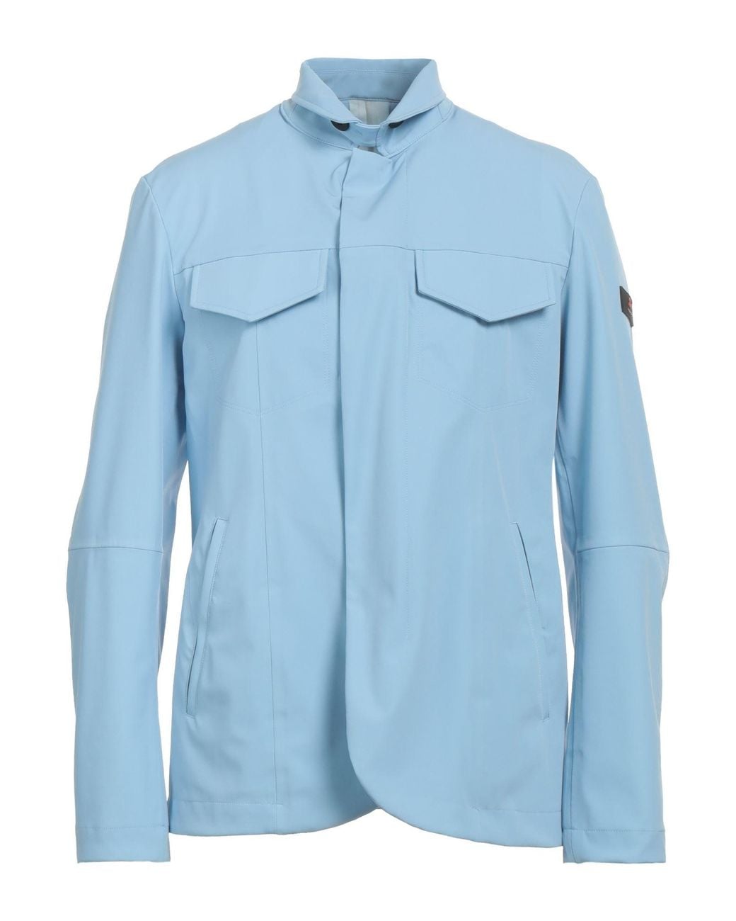 Peuterey Blue Jacket Polyamide, Elastane for men