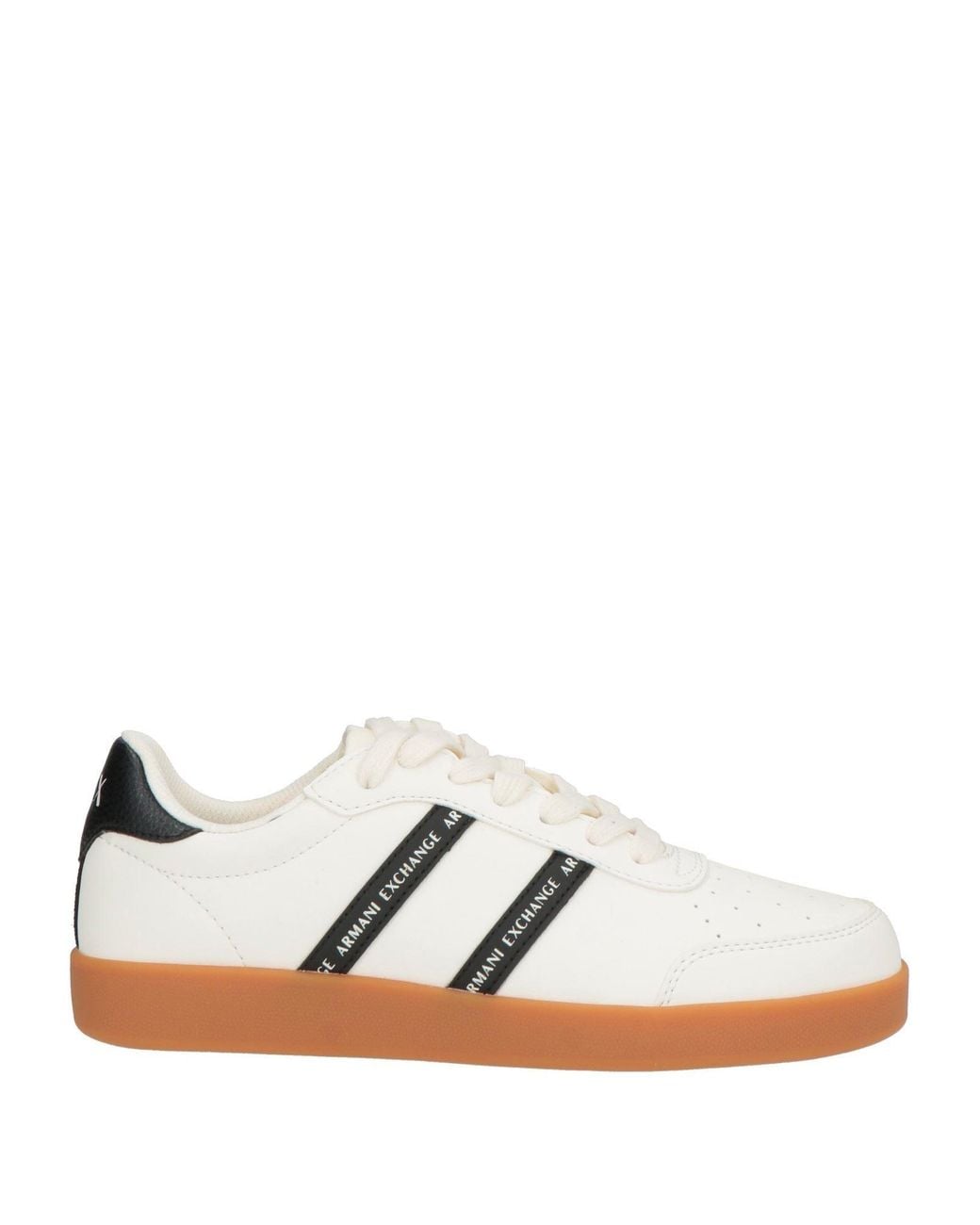 ARMANI EXCHANGE White Sneakers Polyester, Polyurethane