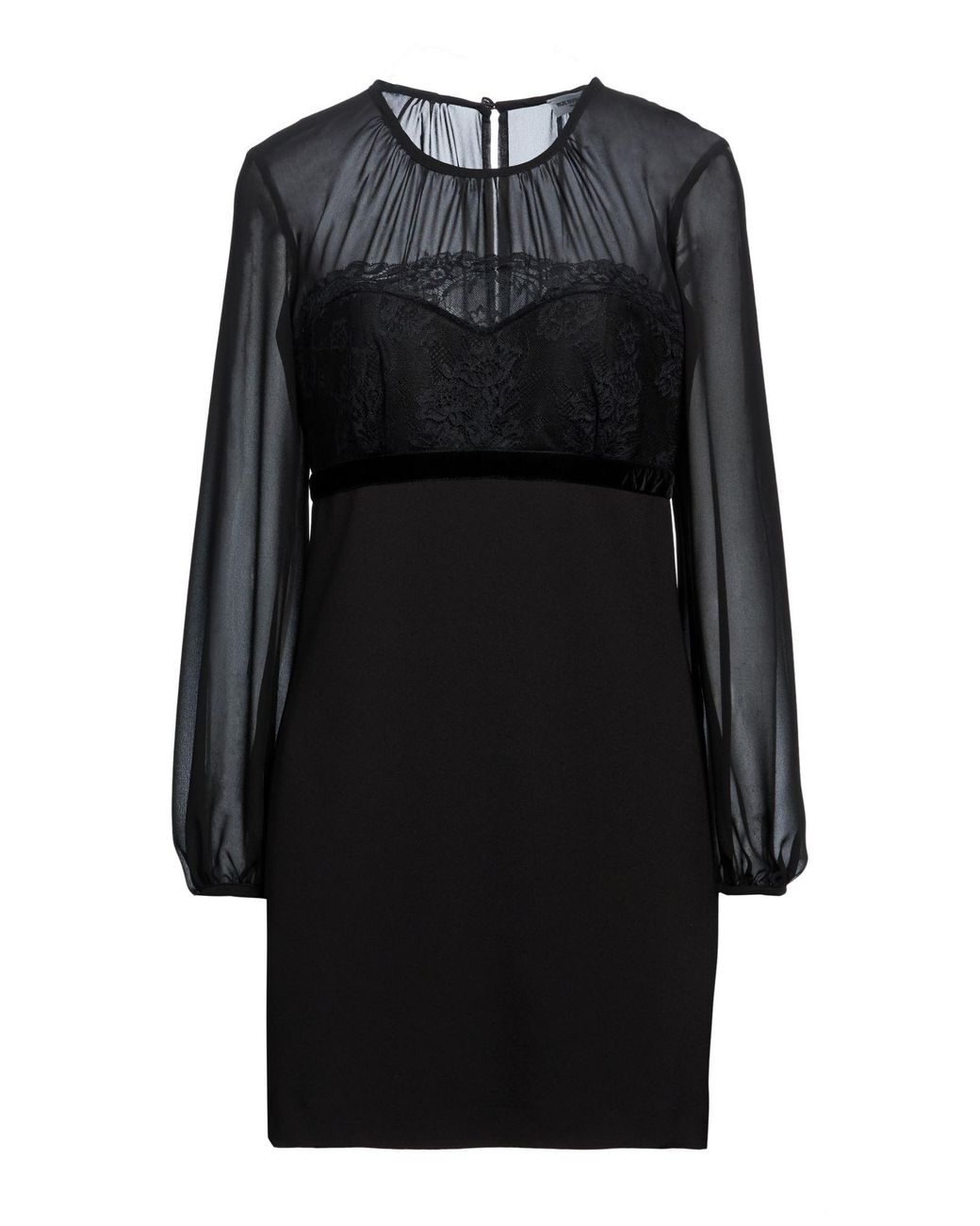 RUE DU BAC Black Mini Dress Polyester, Elastane
