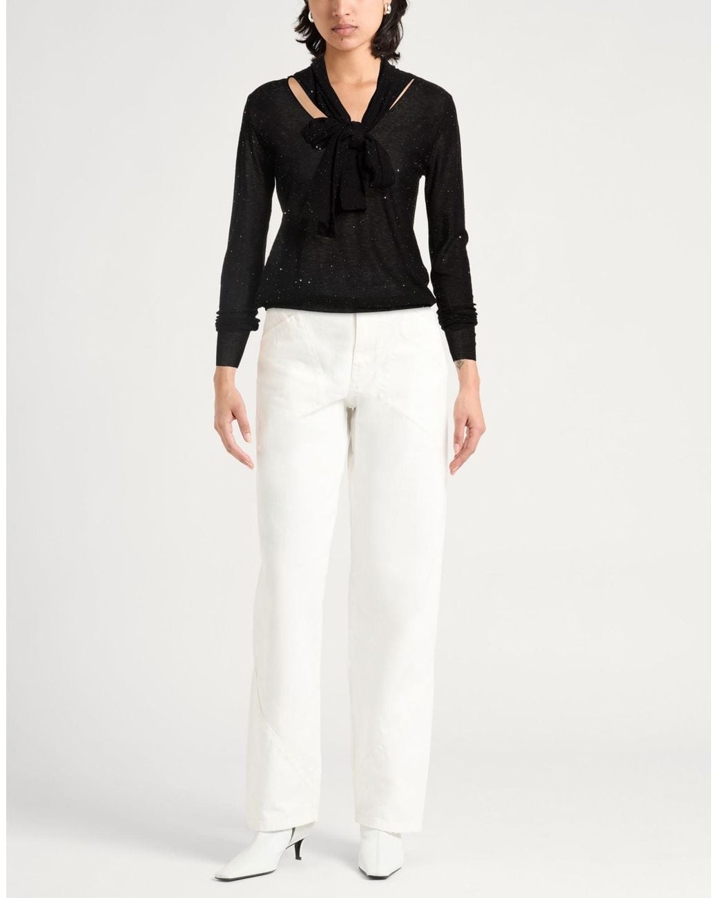Roberto Collina Black Sweater Merino Wool