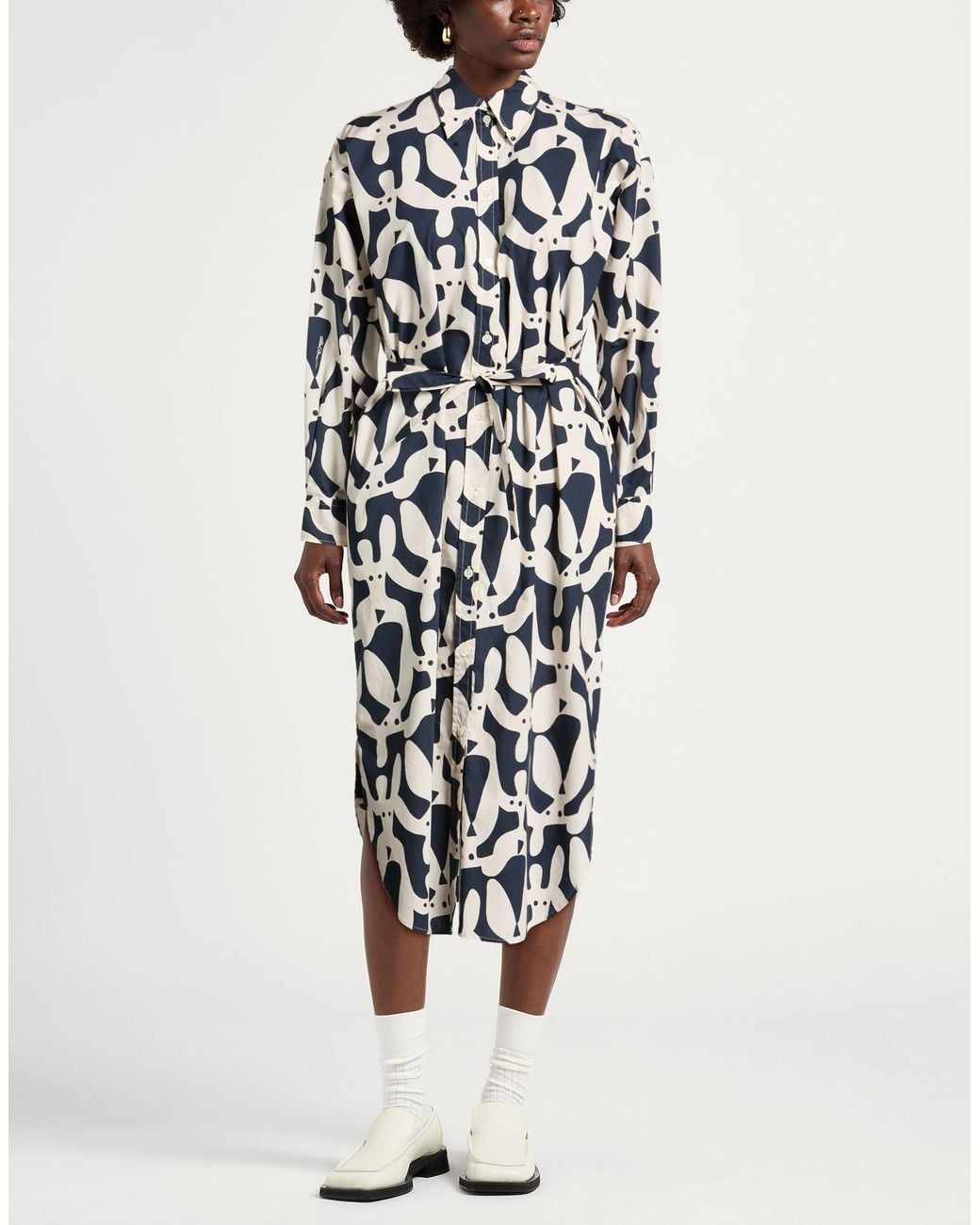 Ottod'Ame White Midi Dresses
