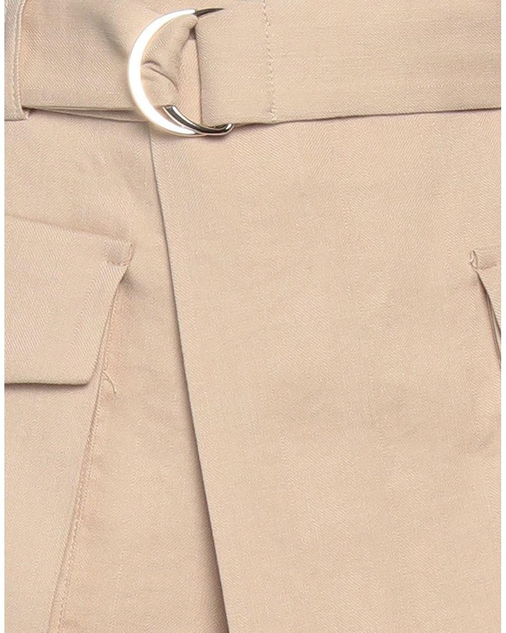 Maje Natural Shorts & Bermuda Shorts Linen, Viscose, Elastane, Polyester