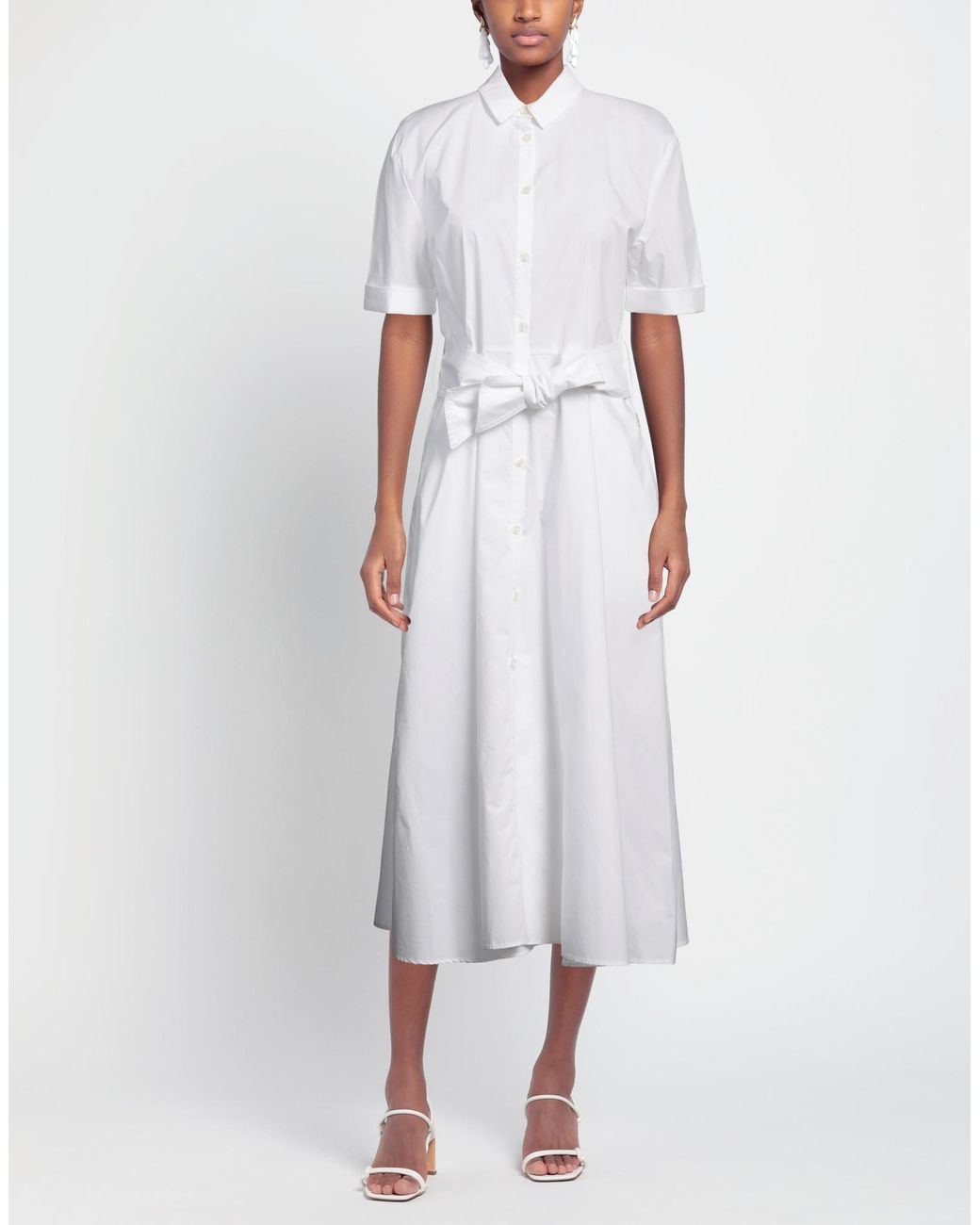 Woolrich White Midi Dress