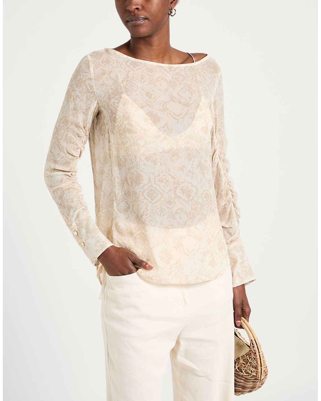 Dondup White Top Viscose