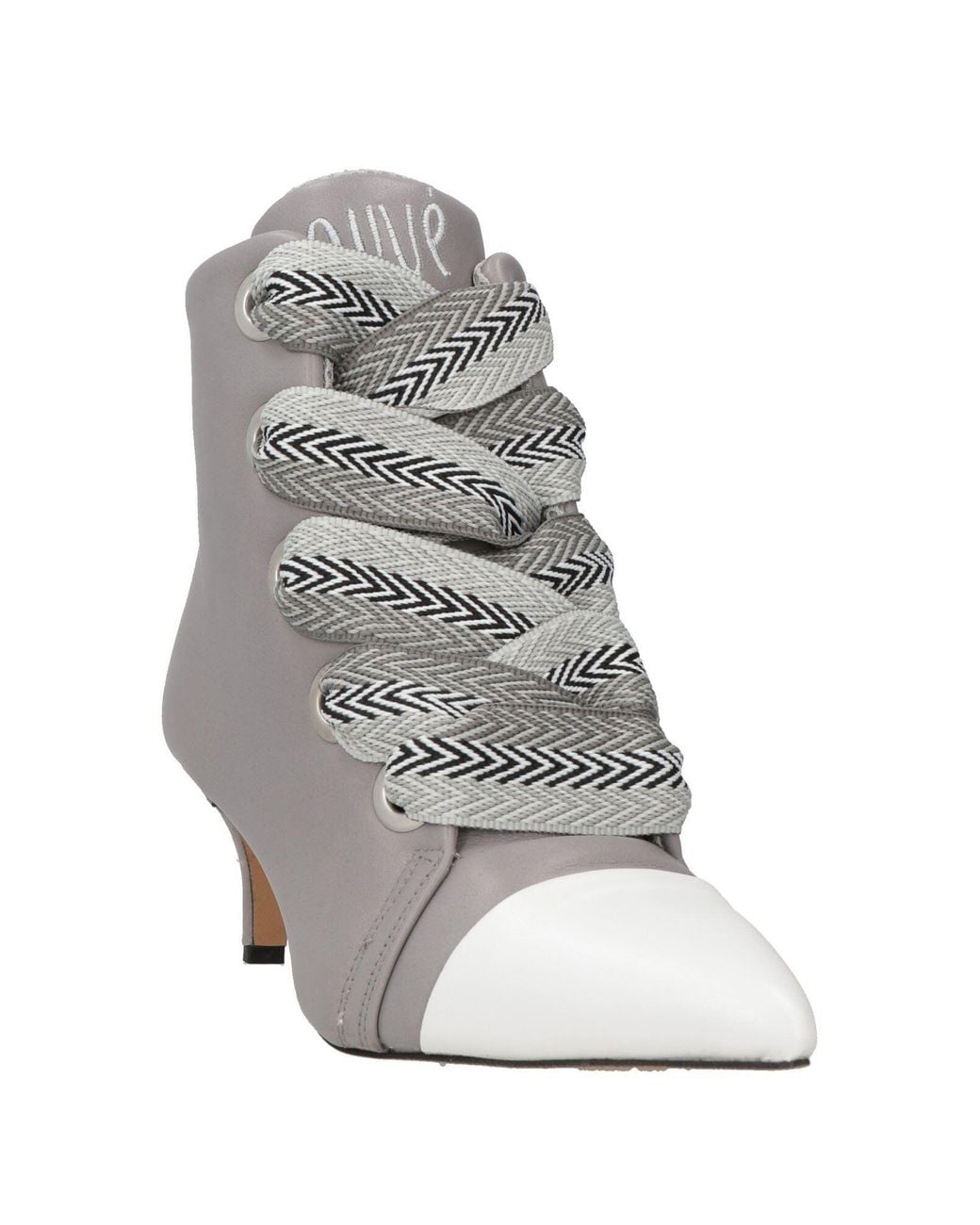 Ovyè Gray Ankle Boots