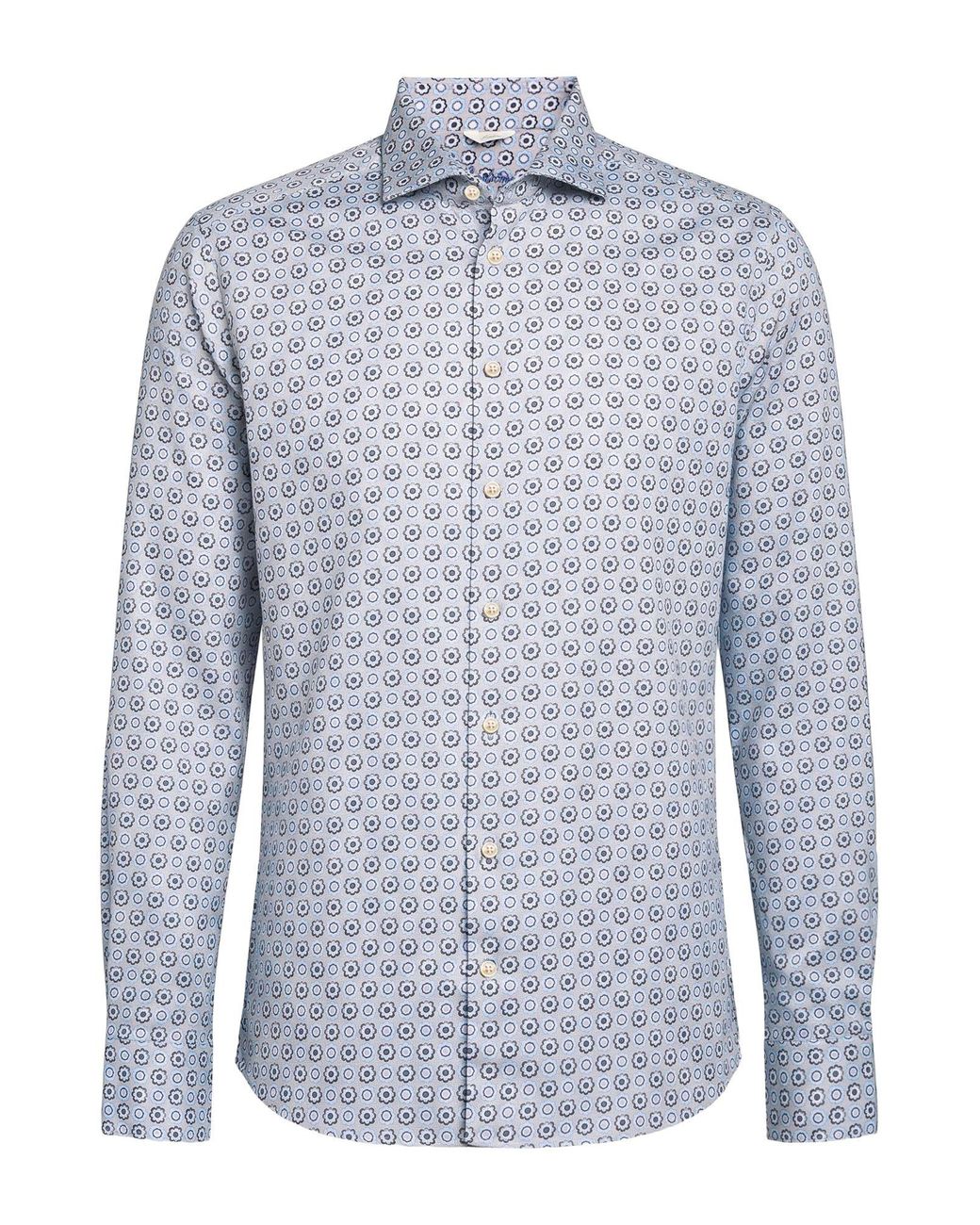 Camisa Stenstroms de hombre de color Blue