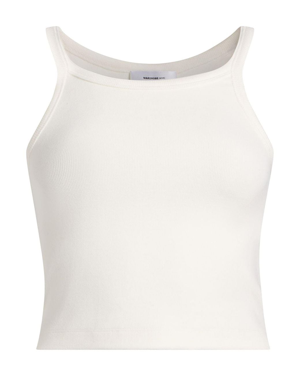 Wardrobe NYC White X Hailey Bieber Ivory Top Cotton, Elastane