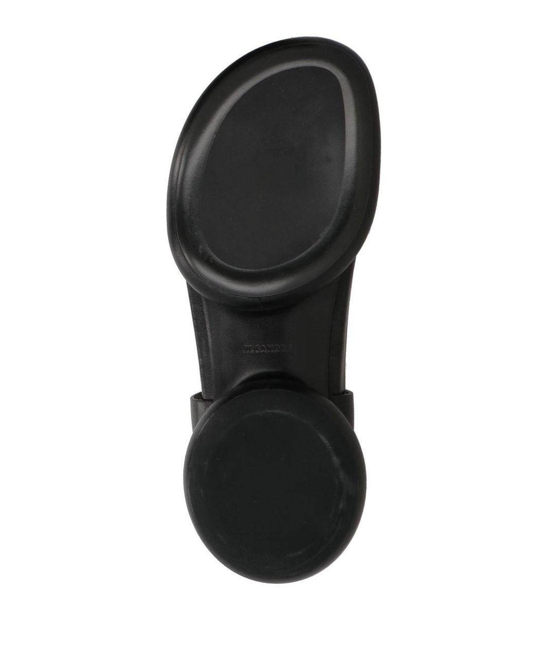 Jil Sander Black Thong Sandal