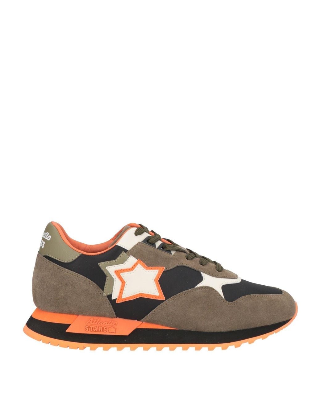Atlantic Stars Brown Sneakers Leather, Textile Fibers for men