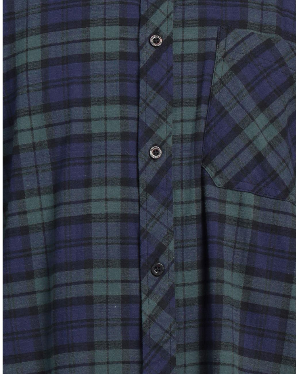 Element Blue Shirt Cotton, Elastane for men