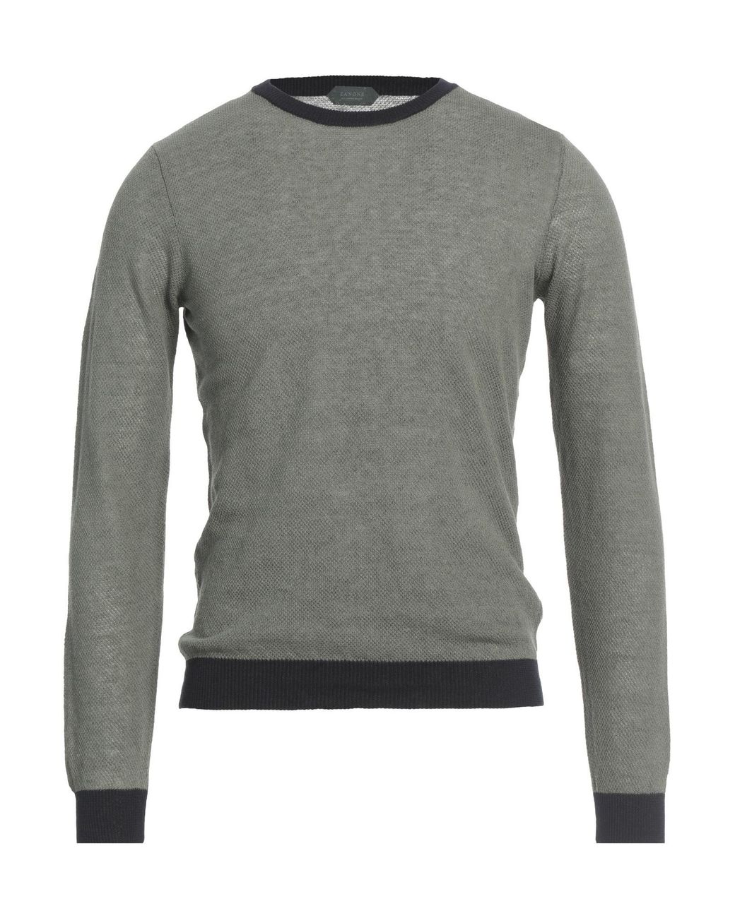 Zanone Gray Sweater for men