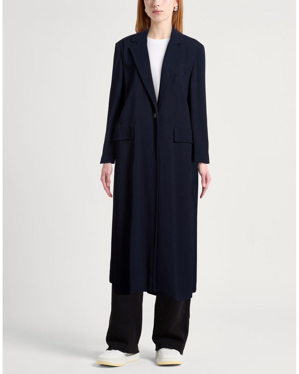 SEVENTY VENEZIA Blue Overcoats & Trench Coats