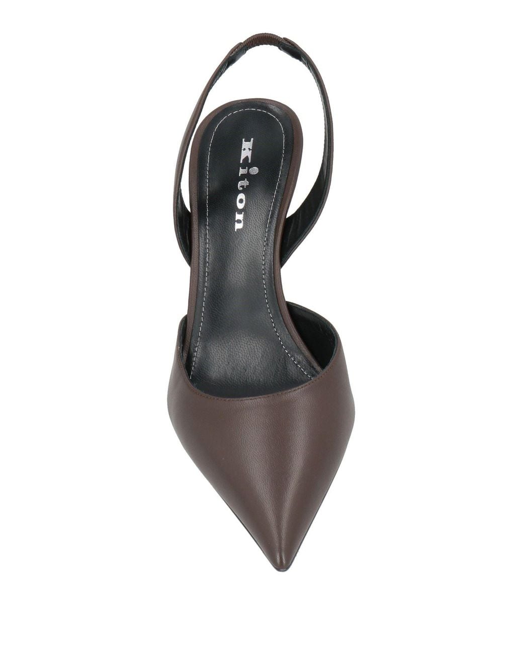Kiton Metallic Dark Pumps Leather