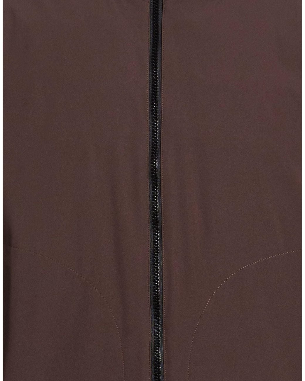 Peuterey Brown Coat Polyester, Elastane for men