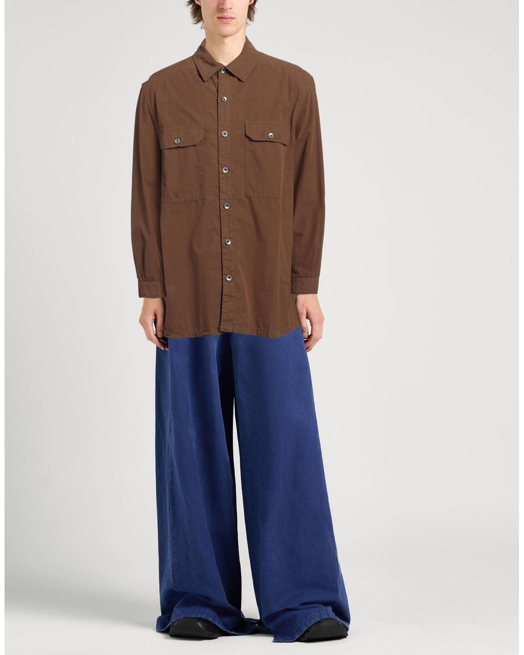 Rick Owens Brown Jacket Cotton for men