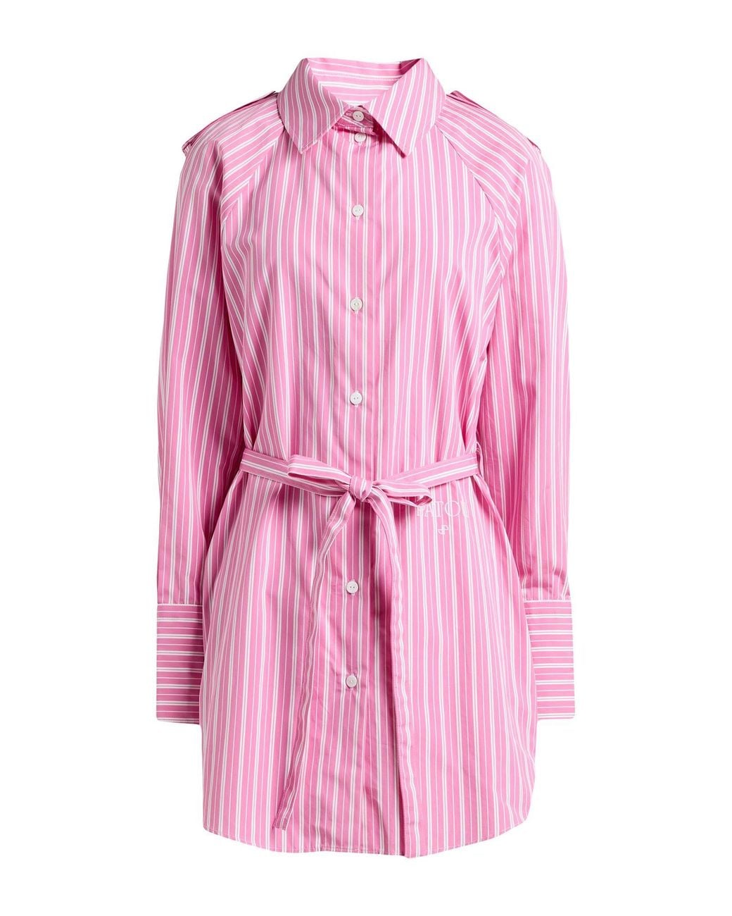 Patou Pink Antique Rose Mini Dress Cotton