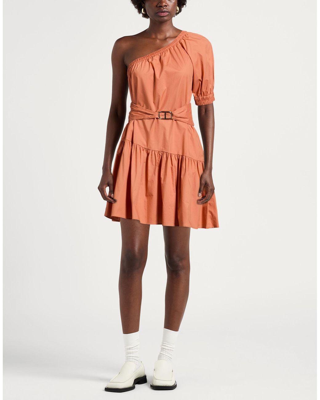 Twinset Orange Mini Dresses