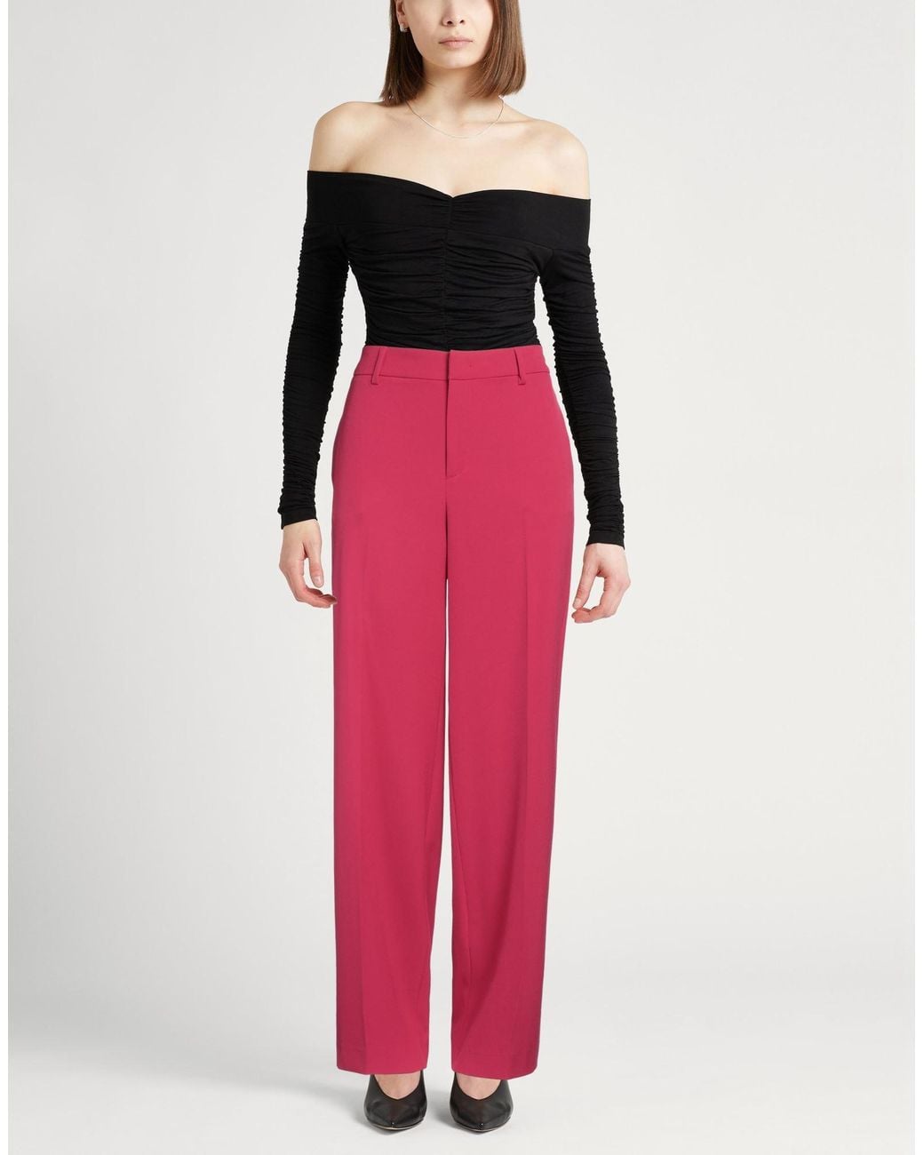 PT Torino Red Pants Polyester, Elastane