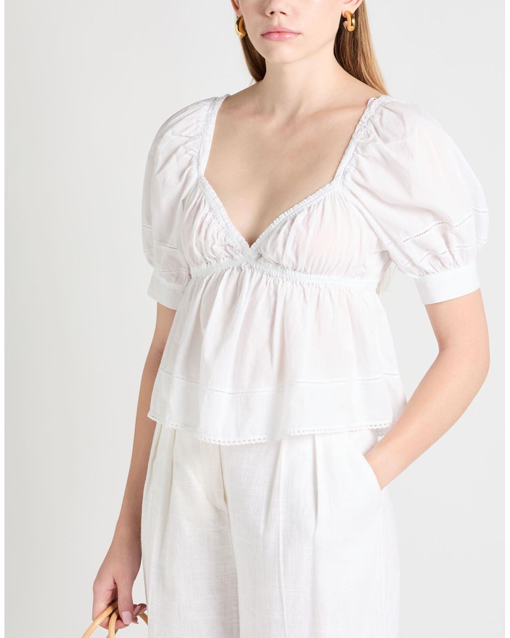 Pinko White Top Cotton