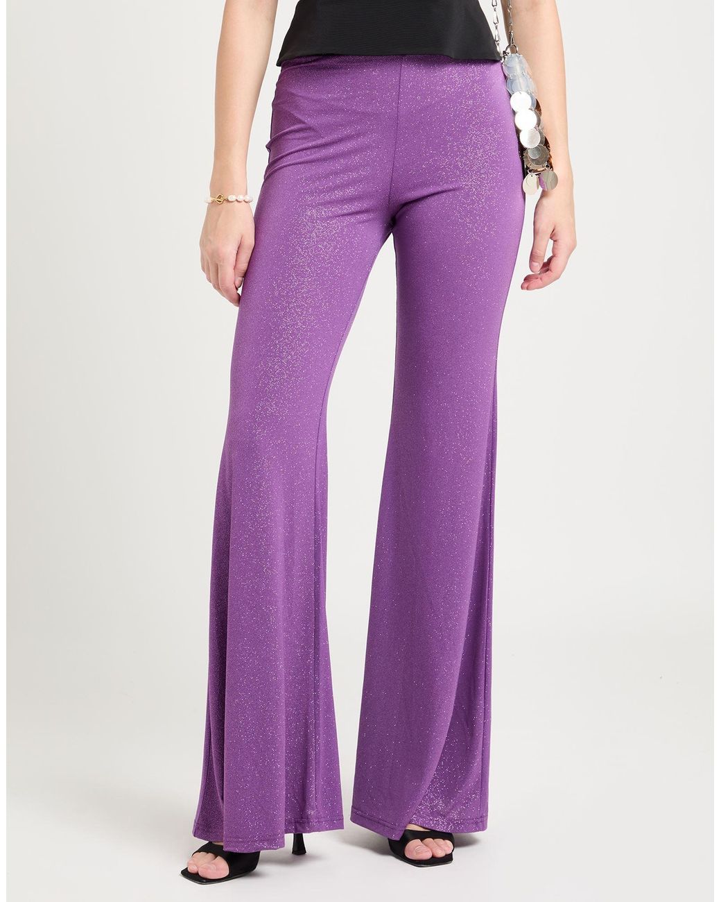 Giulia N Couture Purple Trouser