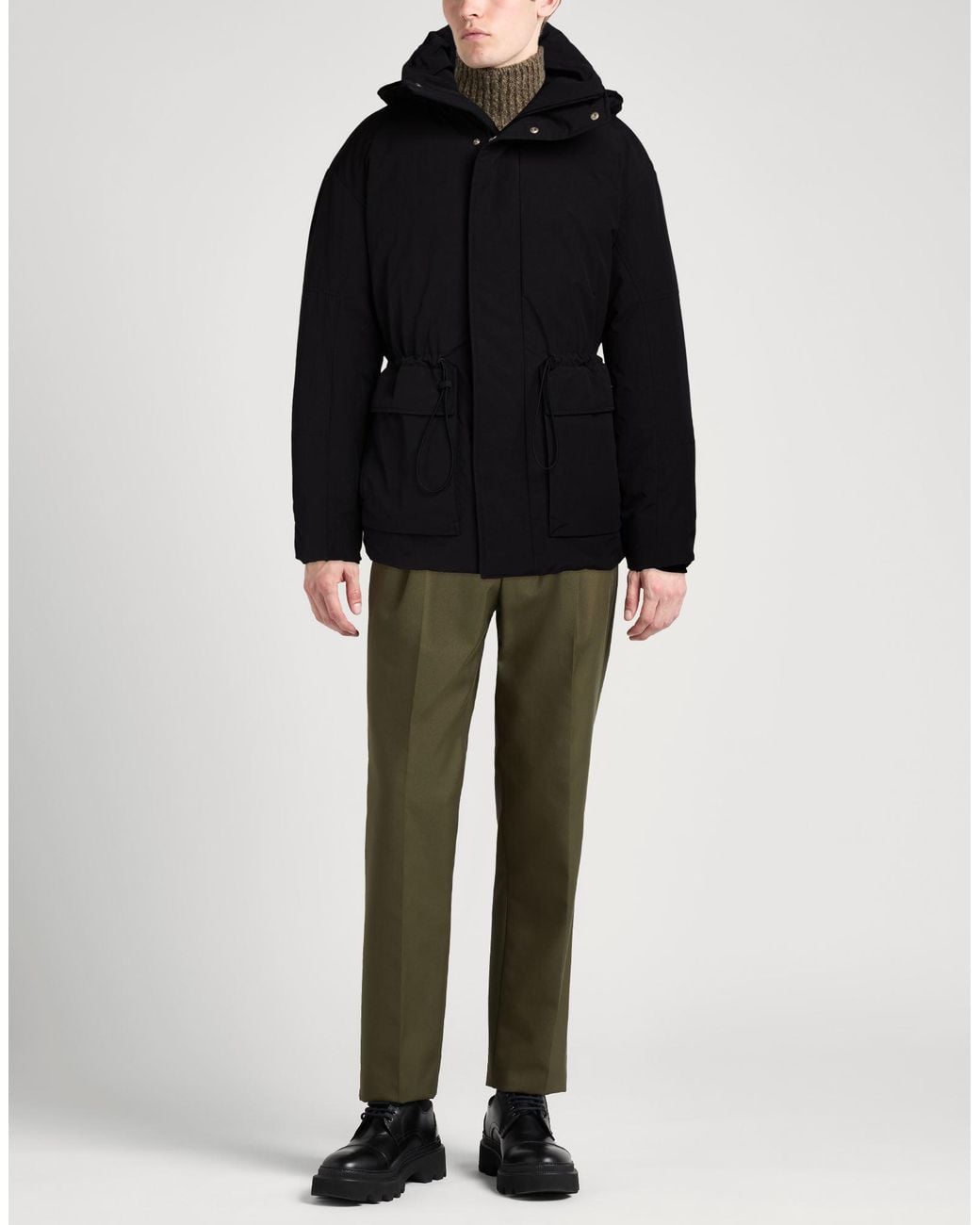 Herno Black Coats for men