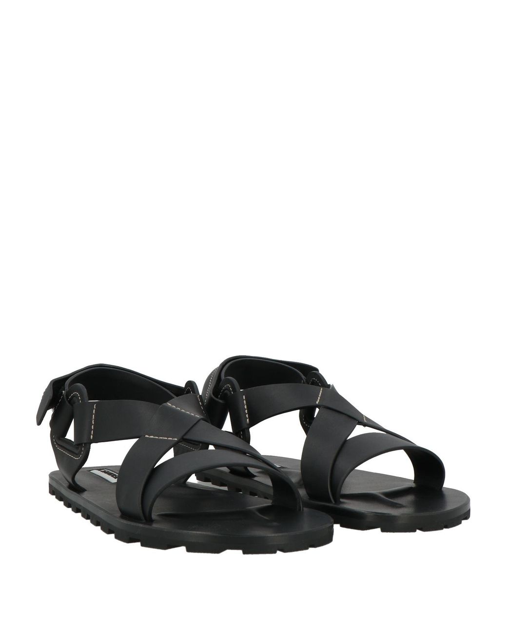 Jil Sander Black Sandals Leather for men
