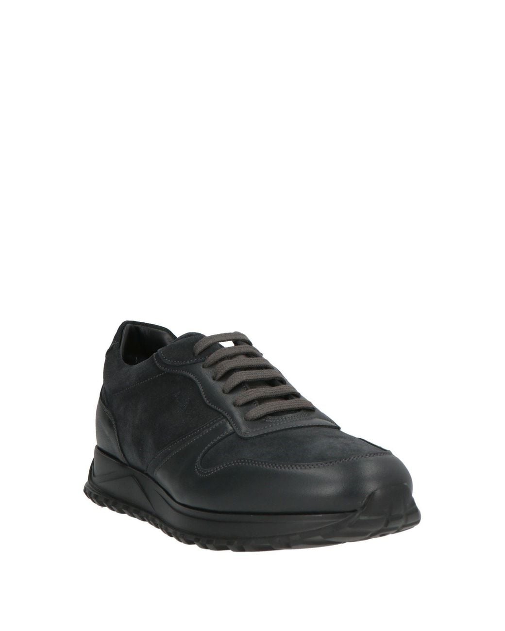 Testoni Black Sneakers Leather for men