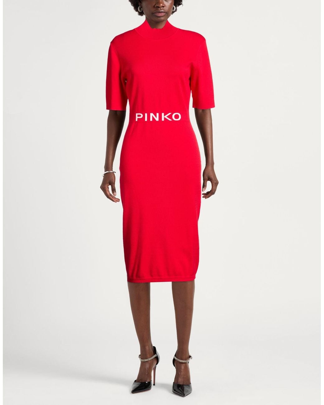 Pinko Red Midi Dresses