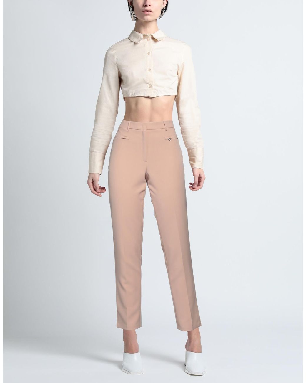 SEVENTY VENEZIA Natural Pants Polyester, Elastane