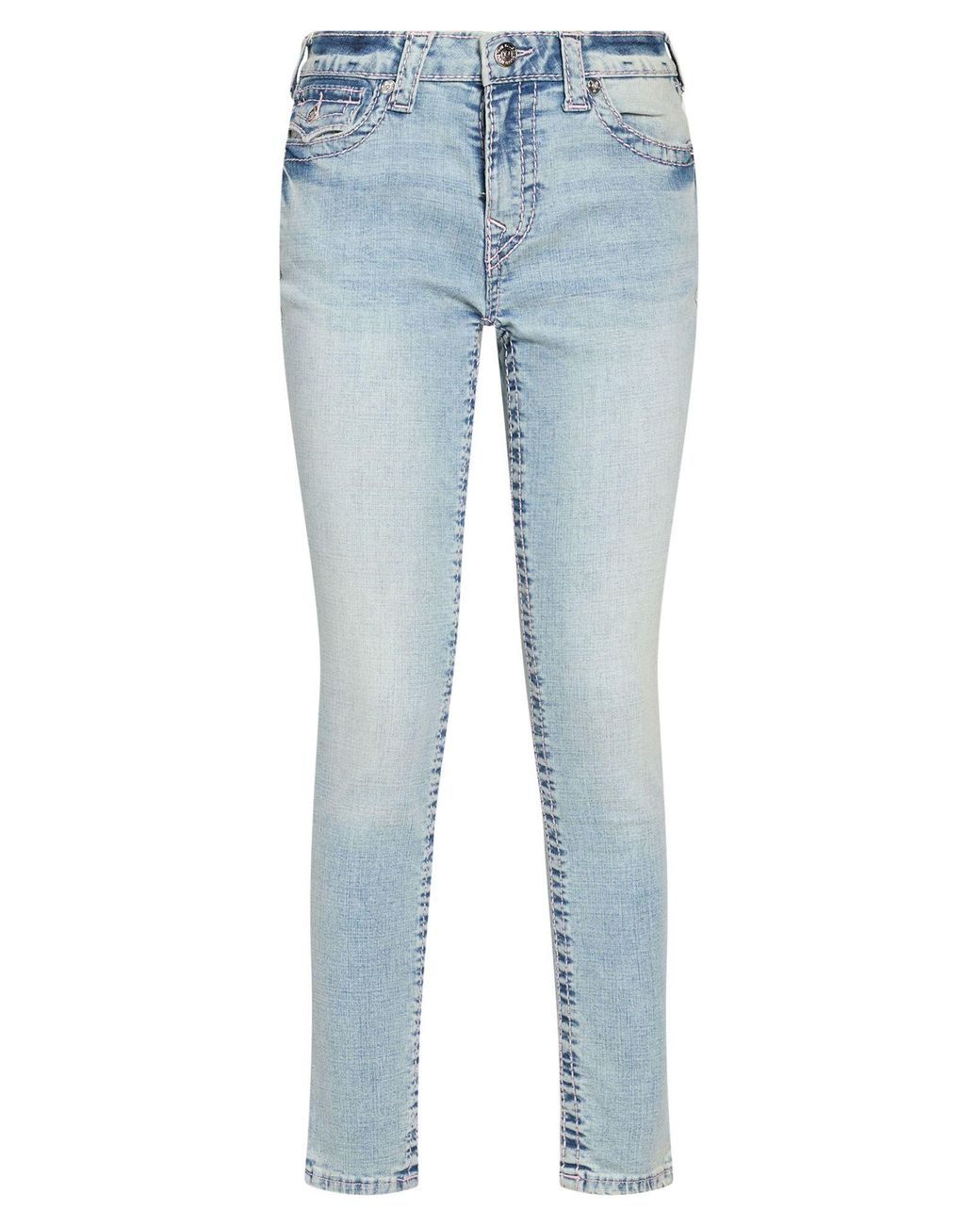 True Religion Blue Jeans Cotton, Polyester, Rayon, Elastane