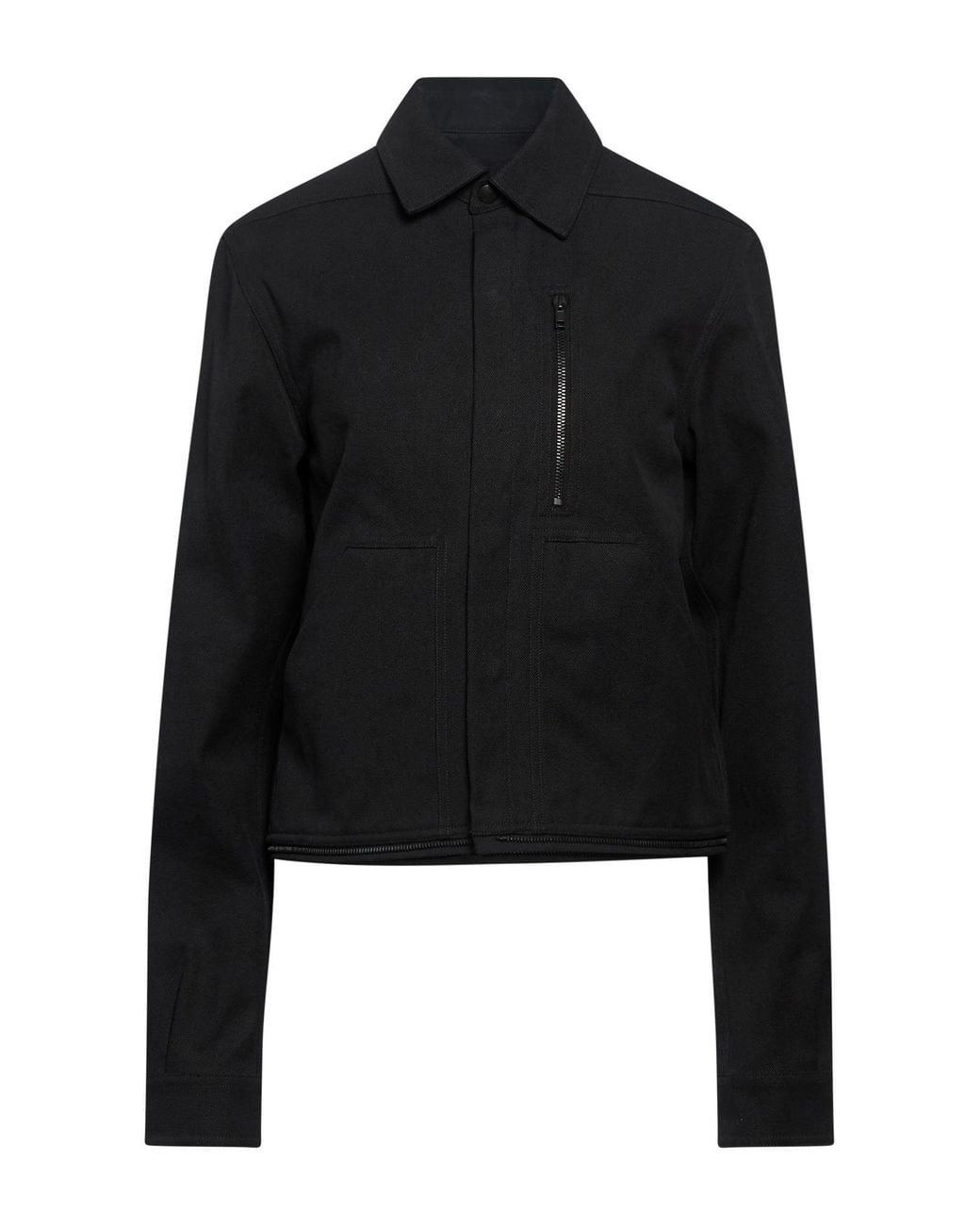 Rick Owens Black Denim Outerwear Cotton