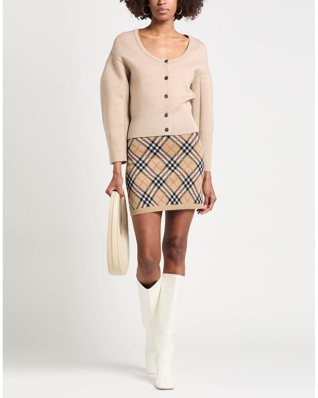 Jacquemus Natural Sand Cardigan Merino Wool, Polyamide, Elastane