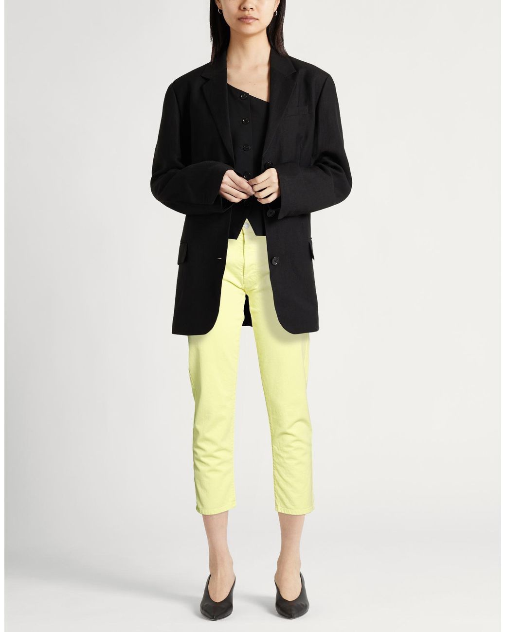 Jucca Yellow Pants Cotton, Elastane