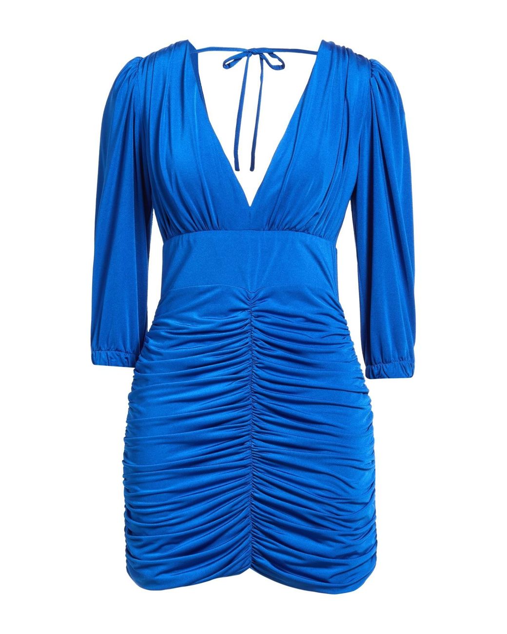 SILENCE LIMITED Blue Mini Dress Polyester, Elastane