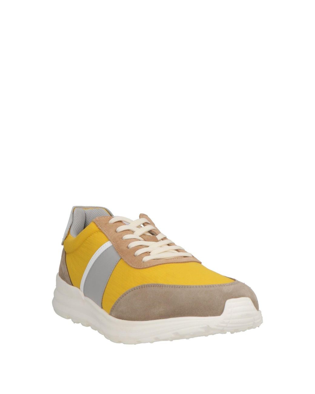 Baldinini Yellow Sneakers Leather, Textile Fibers for men