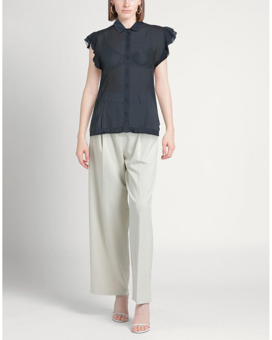 European Culture Blue Shirt