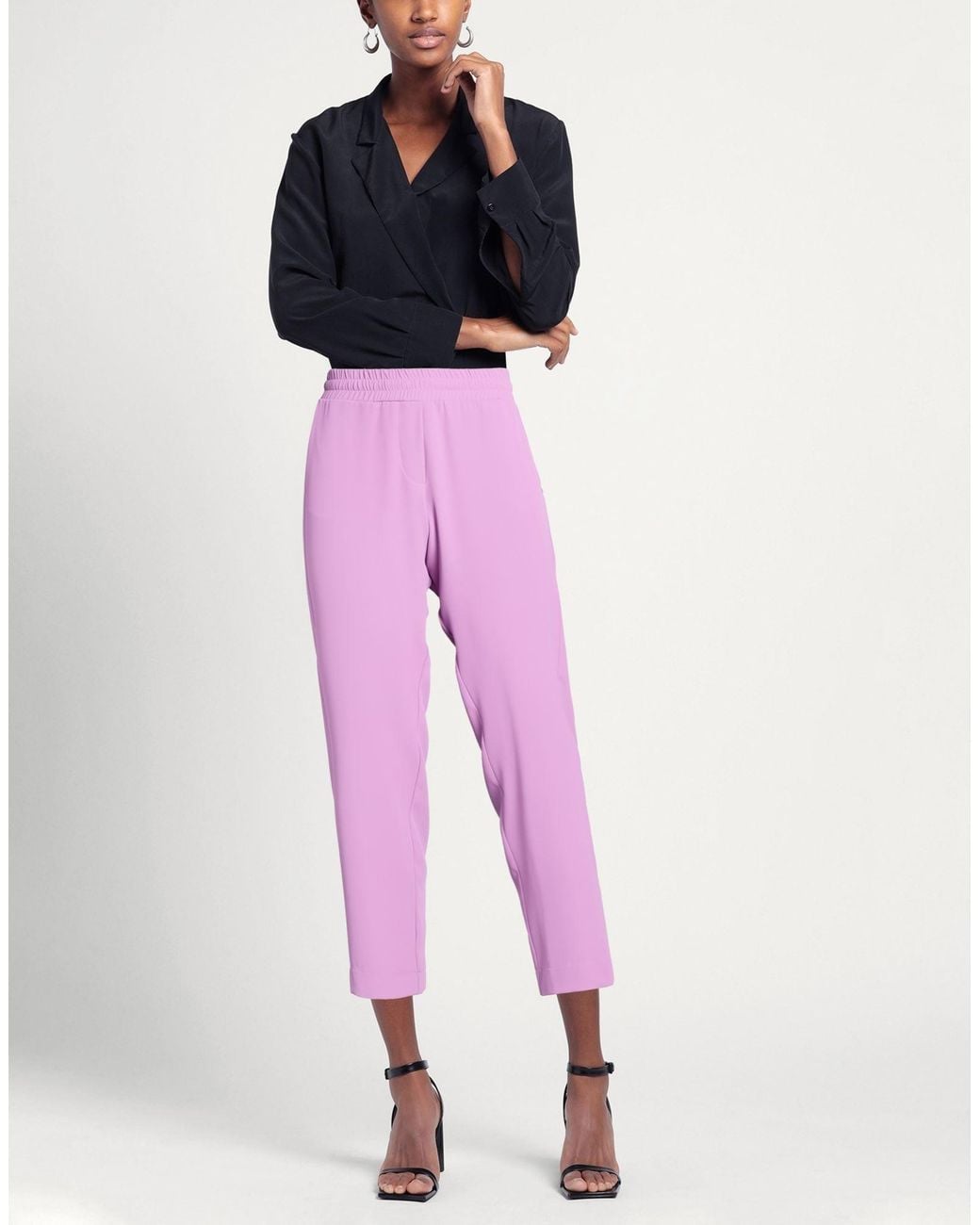 MÊME ROAD Pink Pants Polyester, Elastane