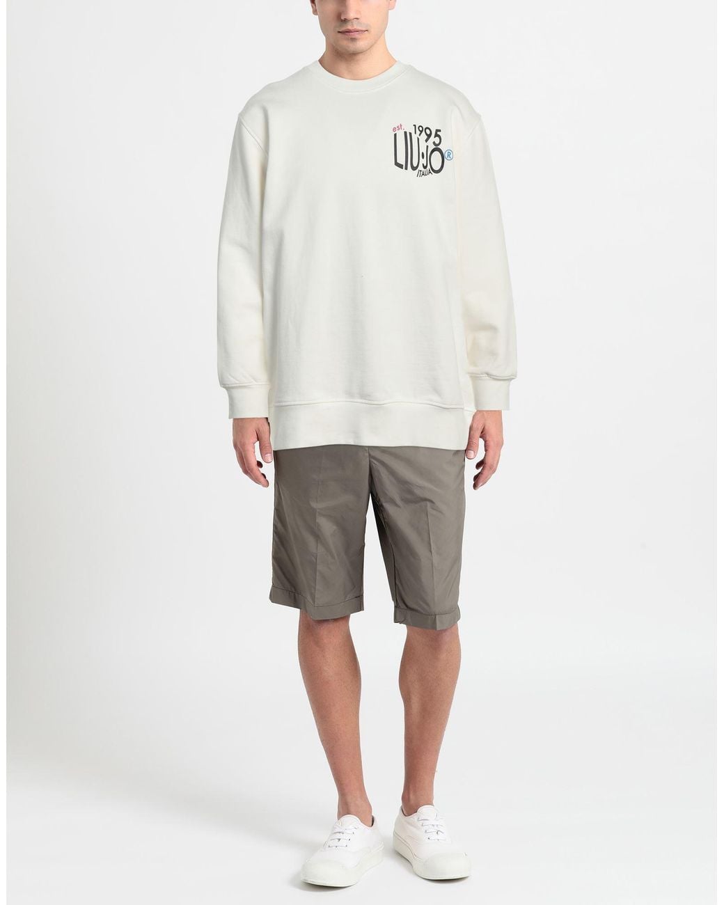 Liu Jo White Sweatshirt for men