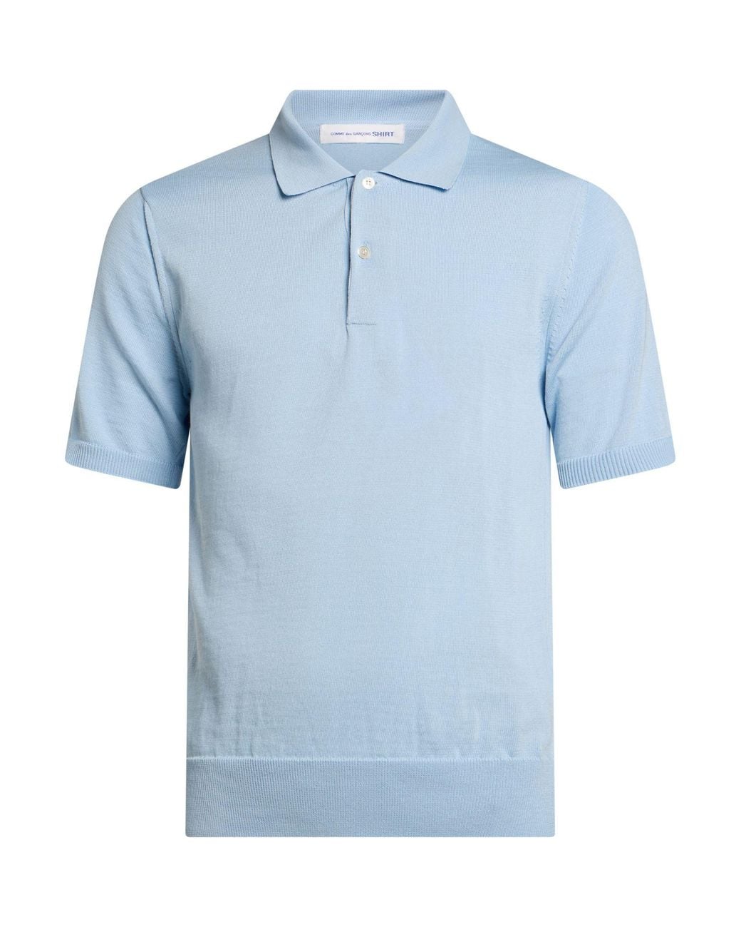 Comme des Garçons Blue Sky Polo Shirt Polyester, Cotton for men