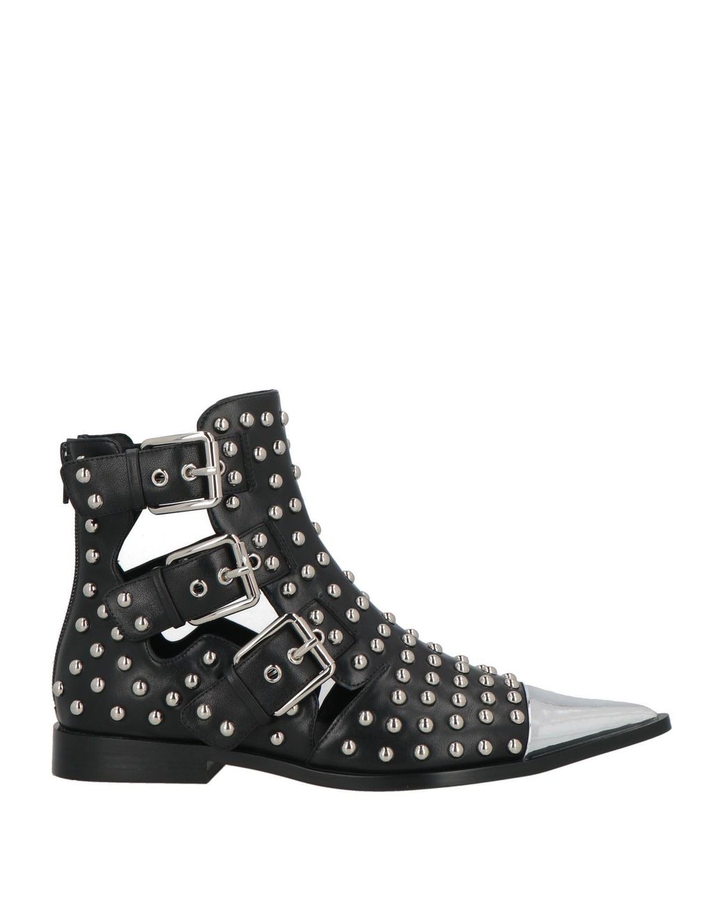 Jeffrey Campbell Black Ankle Boots Leather