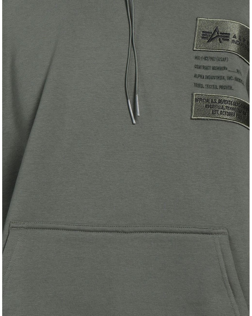 Alpha Industries Gray Sweatshirt for men