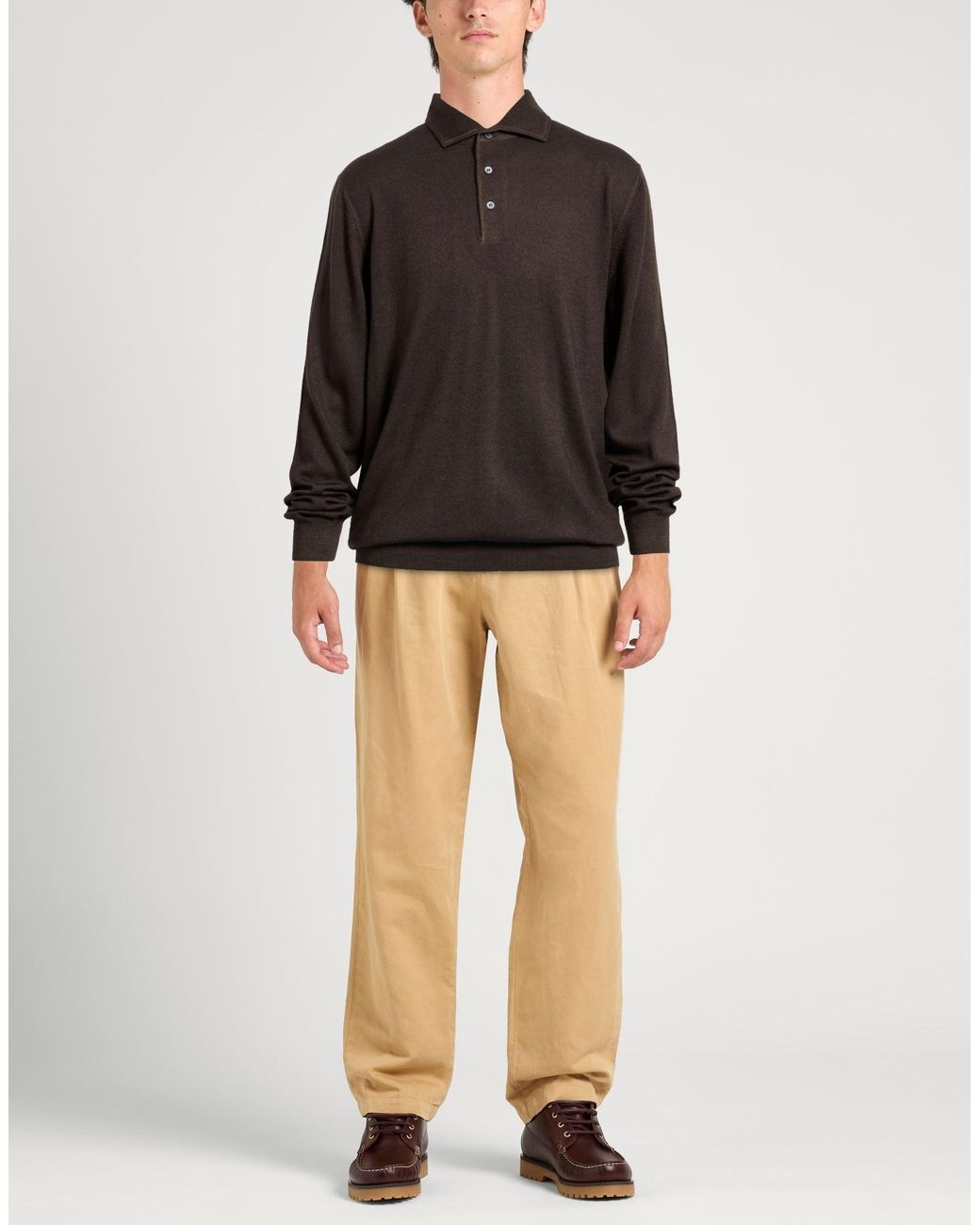 Gran Sasso Brown Sweaters for men